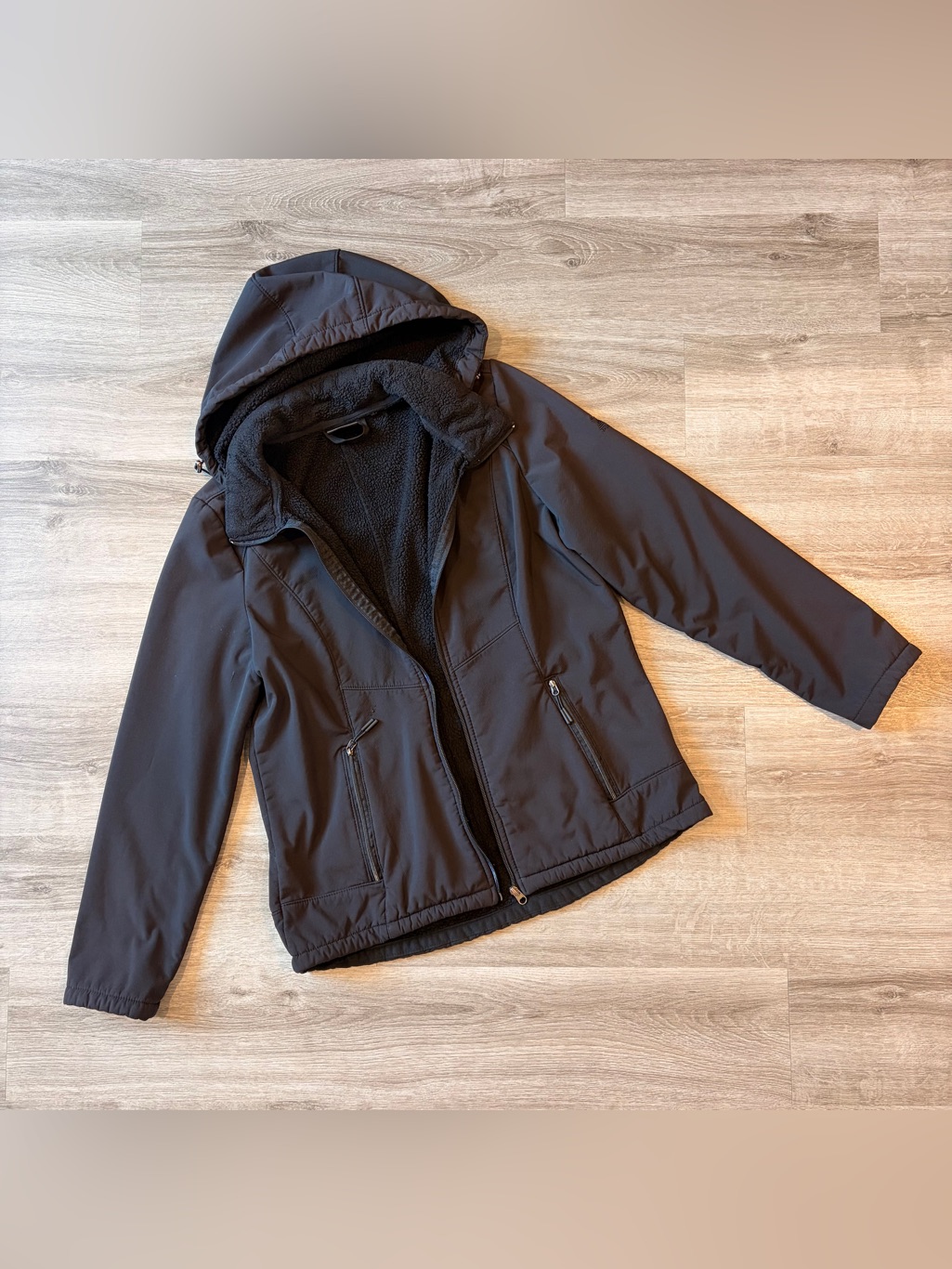 Zeroxposur Black Fleece Lined Jacket With Hood